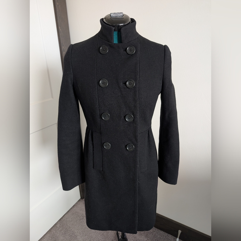 Banana Republic women's black peacoat